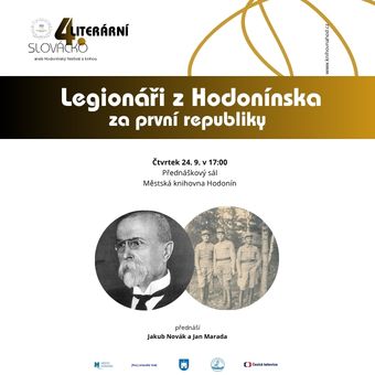 Členové Československé obce legionářské Jakub Novák a Lukáš Lexa představí osudy vybraných legionářů z Hodonínska a jejich významný podíl na vzniku Československa. Přednášku doplní autentické historické předměty a ukázky replik legionářských uniforem. 